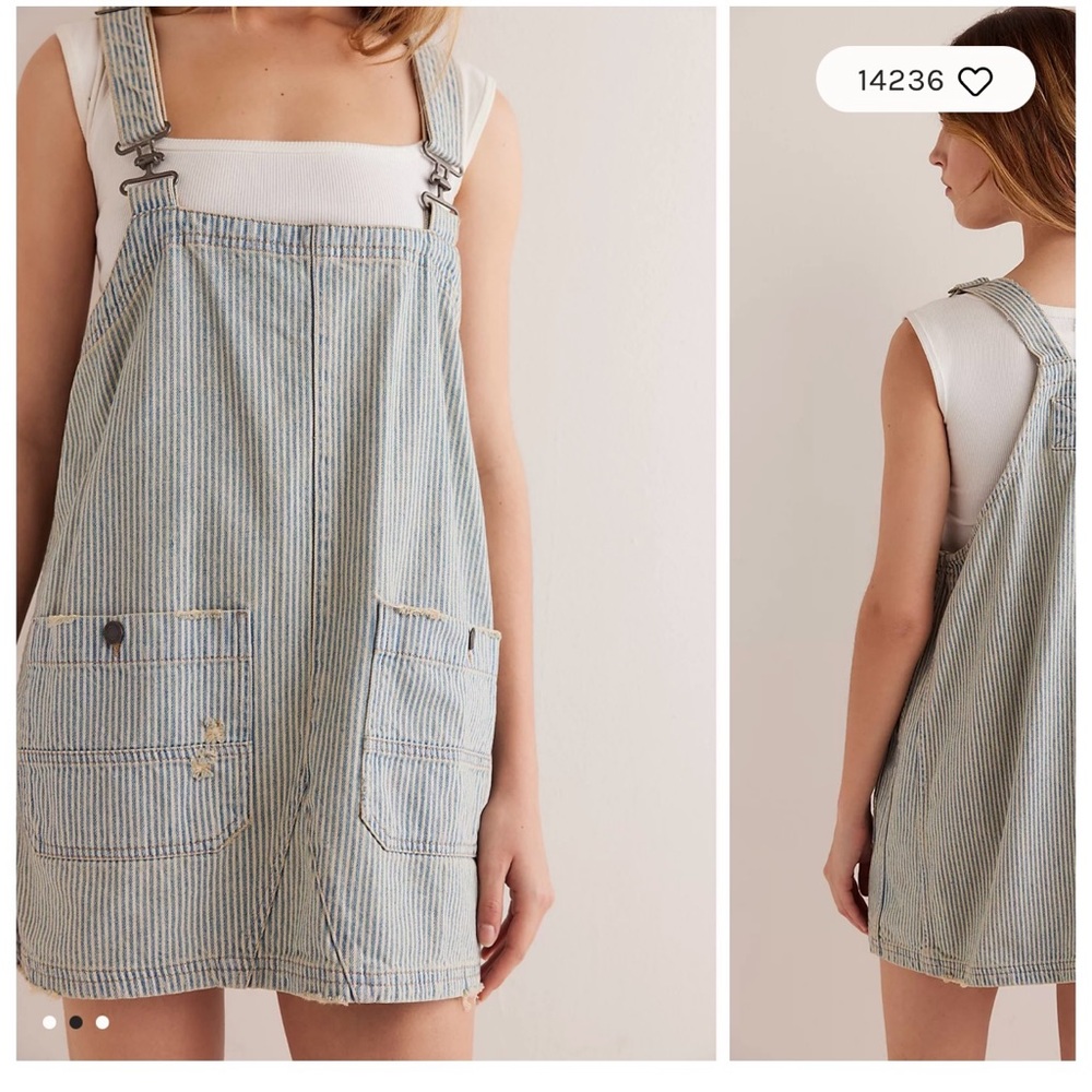 We the free Smock mini Railroad top/dress. NWOT